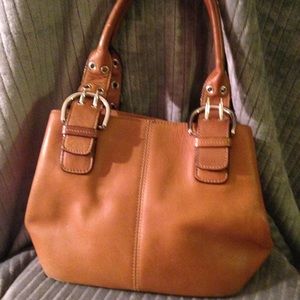 Tignanello 100% Leather Carmel Handbag